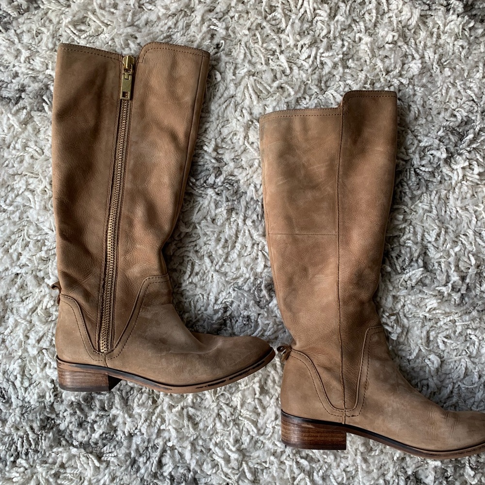 Aldo Side Zip Up Suede Boots - Picture 2 of 8